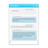 Social network Messenger concept frame Vector illustration vector illustration Social network Messenger concept frame Vector illustration vector illustration