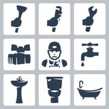 Vector Plumbing Icons Set Royalty Free Stock Photo Vector Plumbing Icons Set Royalty Free Stock Photo