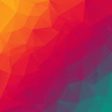 Vector polygonal background triangular design in rainbow spectrum colors - orange, red, vio Royalty Free Stock Photography Vector polygonal background triangular design in rainbow spectrum colors - orange, red, vio Royalty Free Stock Photography