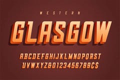 Vector retro 3d display font design, alphabet, typeface, letters royalty free illustration Vector retro 3d display font design, alphabet, typeface, letters royalty free illustration