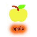 Vector Rood Apple met Blad stock illustratie Vector Rood Apple met Blad stock illustratie
