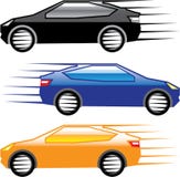 Vector rápido que va del coche ilustración del vector Vector rápido que va del coche ilustración del vector
