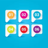 Vector schone moderne witte Infographic-geplaatste banners Stock Afbeeldingen Vector schone moderne witte Infographic-geplaatste banners Stock Afbeeldingen