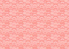 Vector Seamless Orietal Pattern, Living Coral Color Trend of the 2019 Year. stock illustration Vector Seamless Orietal Pattern, Living Coral Color Trend of the 2019 Year. stock illustration
