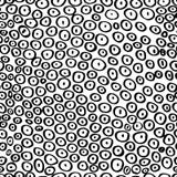 Vector seamless pattern. Abstract background with round brush strokes. Monochrome hand drawn texture Royalty Free Illustration Vector seamless pattern. Abstract background with round brush strokes. Monochrome hand drawn texture Royalty Free Illustration