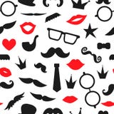 Vector seamless pattern of photo booth props vector illustration Vector seamless pattern of photo booth props vector illustration
