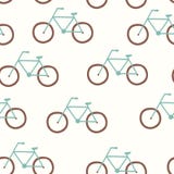 Vector Seamless Pattern With Vintage Bicycle Stock Photo