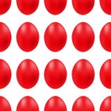 Vector seamless simple pattern with red easter egg on white background stock illustration Vector seamless simple pattern with red easter egg on white background stock illustration