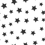 Vector seamless black stars pattern. stock illustration Vector seamless black stars pattern. stock illustration