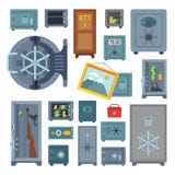 Vector seguro del depósito de la protección de la cámara acorazada del dinero de la puerta de las finanzas del negocio del concep Fotografía de archivo Vector seguro del depósito de la protección de la cámara acorazada del dinero de la puerta de las finanzas del negocio del concep Fotografía de archivo