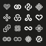 Vector set of abstract line logos stock illustration Vector set of abstract line logos stock illustration