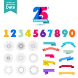 Vector set of anniversary numbers design. Create vector illustration Vector set of anniversary numbers design. Create vector illustration