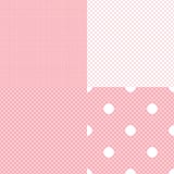 Vector set of checkered seamless patterns. Concept of white mesh fabric stock illustration Vector set of checkered seamless patterns. Concept of white mesh fabric stock illustration