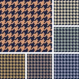 Houndstooth Seamless Fabric Pattern Stock Vector - Illustration of ...