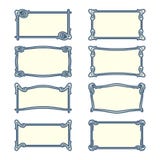 Vector Set Of Art Nouveau Frames For Print And Design. Stock Photos Vector Set Of Art Nouveau Frames For Print And Design. Stock Photos