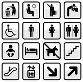 Vector Set Of International Direction Signs. Royalty Free Stock Photos Vector Set Of International Direction Signs. Royalty Free Stock Photos