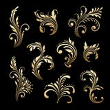 Vector Set Of Vintage Decorative Elements. Royalty Free Stock Photography