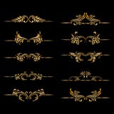 Vector Set Of Vintage Decorative Elements. Stock Images Vector Set Of Vintage Decorative Elements. Stock Images