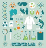Vector Set: Science Lab Icons and Objects Stock Photos Vector Set: Science Lab Icons and Objects Stock Photos