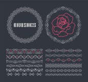 Vector set of seamless line ornaments Royalty Free Stock Image Vector set of seamless line ornaments Royalty Free Stock Image