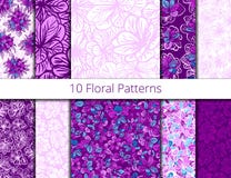 Vector set of seamless patterns vector illustration Vector set of seamless patterns vector illustration
