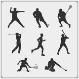Vector set of sport players silhouettes. royalty free illustration Vector set of sport players silhouettes. royalty free illustration