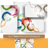 Vector set of teaser advertisement background Royalty Free Stock Images Vector set of teaser advertisement background Royalty Free Stock Images