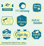 Vector Set: Vintage Astronomy Class Labels royalty free illustration Vector Set: Vintage Astronomy Class Labels royalty free illustration