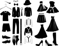 Vector kleren royalty-vrije illustratie Vector kleren royalty-vrije illustratie