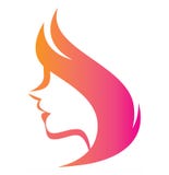 Abstract Logo Woman's Face In Profile Stock Vector - Illustration of ...