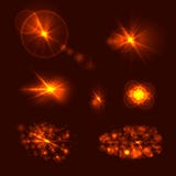 Vector Sun Shine Effects Set, Glare Illustration. vector illustration Vector Sun Shine Effects Set, Glare Illustration. vector illustration