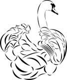 Vector Tattoo Style Swan. Stock Photography Vector Tattoo Style Swan. Stock Photography