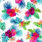 Vector tropisch patroon vector illustratie Vector tropisch patroon vector illustratie
