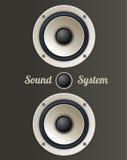 Vector Vintage Audio speaker set Stock Photography Vector Vintage Audio speaker set Stock Photography