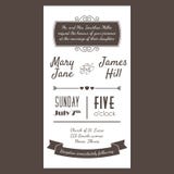 Vector Vintage Invitation card with background zigzag, letters, vector illustration Vector Vintage Invitation card with background zigzag, letters, vector illustration