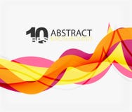 Vector wave lines abstract background. Colorful modern geometric template Royalty Free Illustration Vector wave lines abstract background. Colorful modern geometric template Royalty Free Illustration