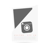 Vector White Origami Paper Banner For You Stock Photo Vector White Origami Paper Banner For You Stock Photo