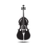 Vector иллюстрация двойного баса в плоском стиле иллюстрация штока Vector иллюстрация двойного баса в плоском стиле иллюстрация штока