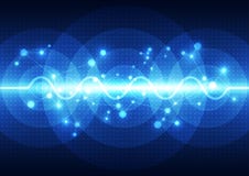 Vector цифровая технология звуковой войны, абстрактная предпосылка иллюстрация штока Vector цифровая технология звуковой войны, абстрактная предпосылка иллюстрация штока