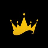 Vectordiekroon op zwarte achtergrond wordt ge?soleerd royalty-vrije illustratie Vectordiekroon op zwarte achtergrond wordt ge?soleerd royalty-vrije illustratie