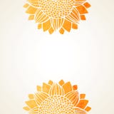 Vectorillustratie met waterverfzonnebloemen stock illustratie Vectorillustratie met waterverfzonnebloemen stock illustratie