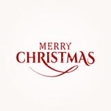 Vectorillustratie van Vrolijk van het de typografieontwerp van de Kerstmistekst de kaartmalplaatje vector illustratie Vectorillustratie van Vrolijk van het de typografieontwerp van de Kerstmistekst de kaartmalplaatje vector illustratie