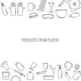 Vectorpatroon van plastic rekupereerbare punten royalty-vrije illustratie Vectorpatroon van plastic rekupereerbare punten royalty-vrije illustratie