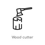 vectorpictogram van de overzichts het houten snijder de ge?soleerde zwarte eenvoudige illustratie van het lijnelement van ander c vector illustratie vectorpictogram van de overzichts het houten snijder de ge?soleerde zwarte eenvoudige illustratie van het lijnelement van ander c vector illustratie