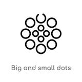 vectorpictogram van overzichts het grote en kleine punten de geïsoleerde zwarte eenvoudige illustratie van het lijnelement van ui stock illustratie vectorpictogram van overzichts het grote en kleine punten de geïsoleerde zwarte eenvoudige illustratie van het lijnelement van ui stock illustratie