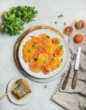 Vegan Fresh mixed citrus fruit salad with mint and honey Stock Images Vegan Fresh mixed citrus fruit salad with mint and honey Stock Images
