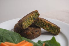 Vegan mini burgers stock photos Vegan mini burgers stock photos
