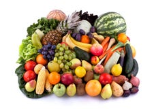 Vegetables And Fruits Royalty Free Stock Photography Vegetables And Fruits Royalty Free Stock Photography