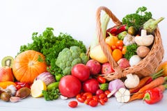 Vegetables in the basket. stock photo Vegetables in the basket. stock photo