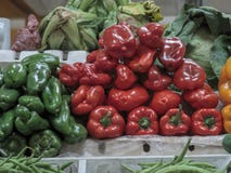 Vegetables on sale in a market royalty free stock images Vegetables on sale in a market royalty free stock images
